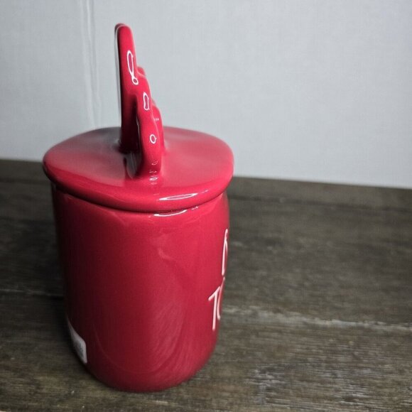 NWT Rae Dunn Artisan Better Together Valentine's Day Heart Topper Red Mug - Picture 7 of 10